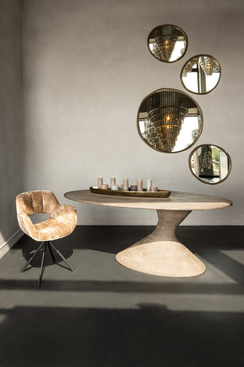 PTMD Nemo Grey eettafel ovaal 220 cm - Afbeelding 2