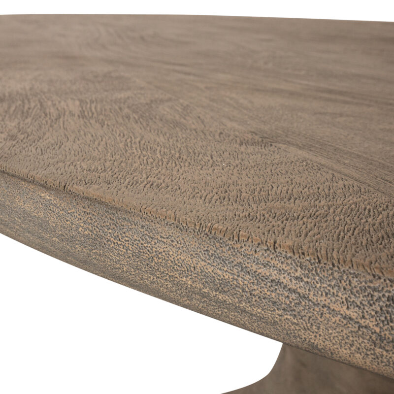 PTMD Nemo Grey eettafel ovaal 220 cm bovenblad