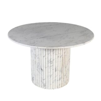 PTMD Neelim White Marble eettafel rond 122 cm