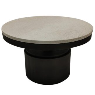 PTMD Bregt coffeetable beige rond 60 cm