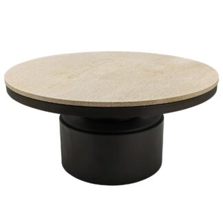 PTMD Bregt coffeetable beige rond 90 cm
