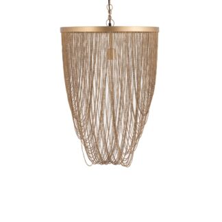 PTMD Nishan Gold iron chains round hanging lamp S