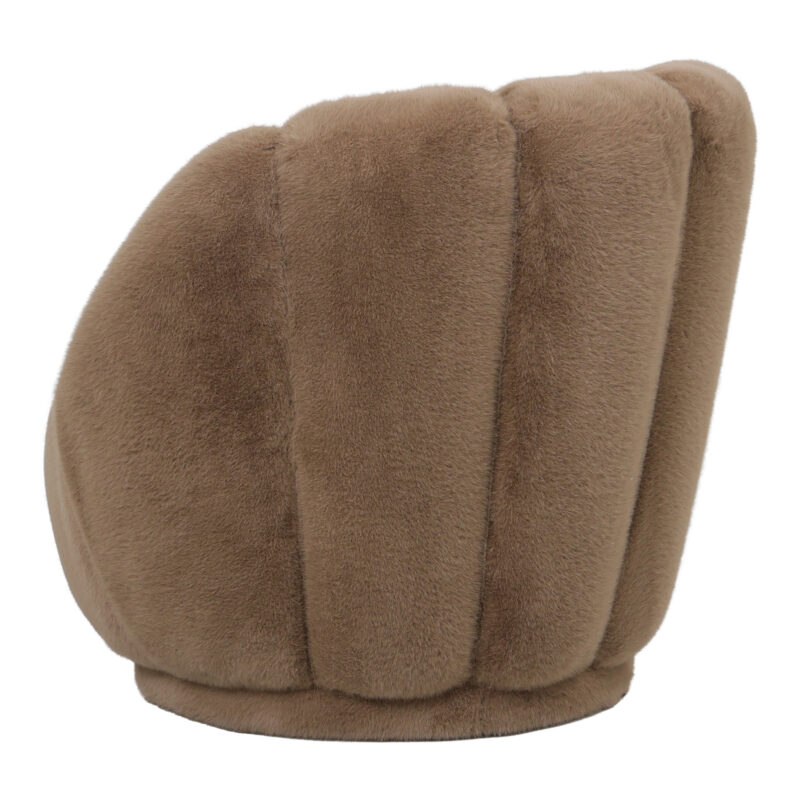 PTMD Furia Mocca fauteuil fur - Afbeelding 4