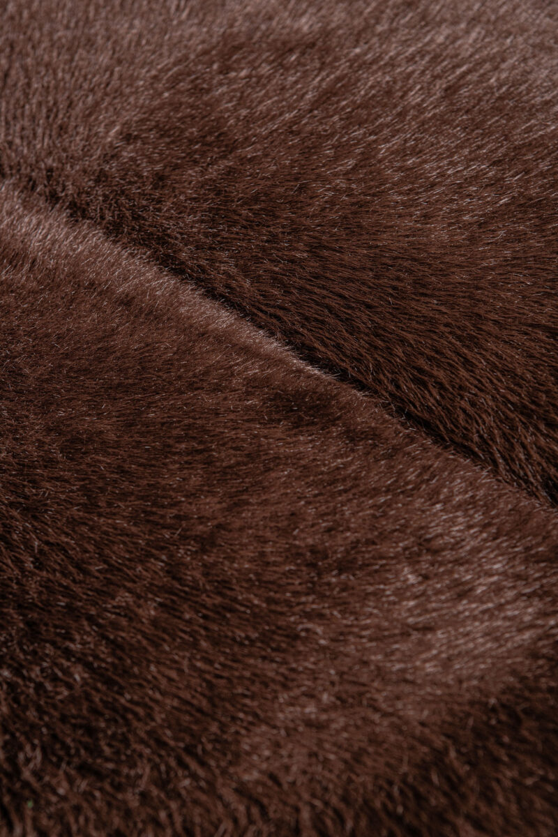 PTMD Furia Darkbrown fauteuil fur - Afbeelding 7