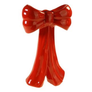 Vaas rode strik 23x13x37 cm