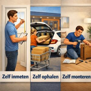 Zelf inmeten monteren en ophalen