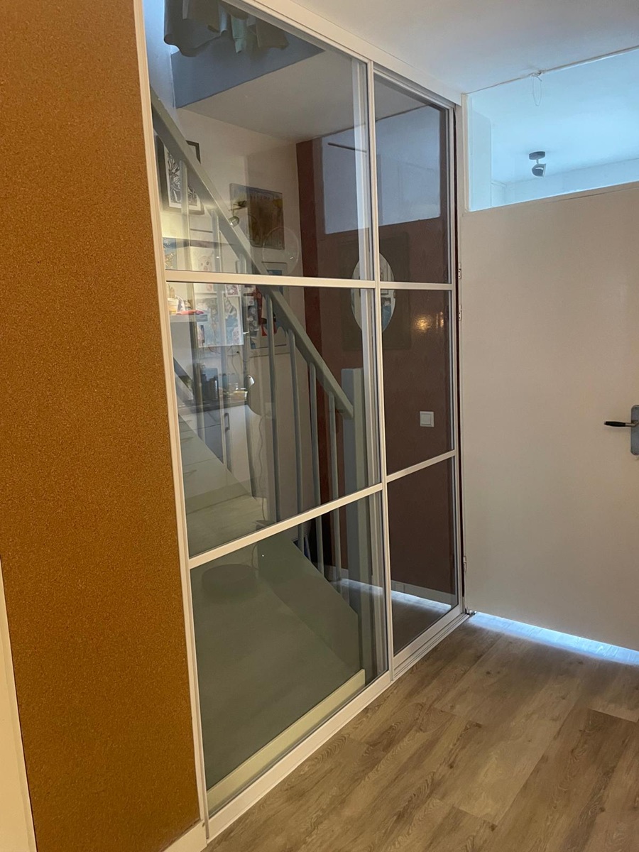 Staallook schuifdeuren voor een trap Inox vanaf - Afbeelding 17