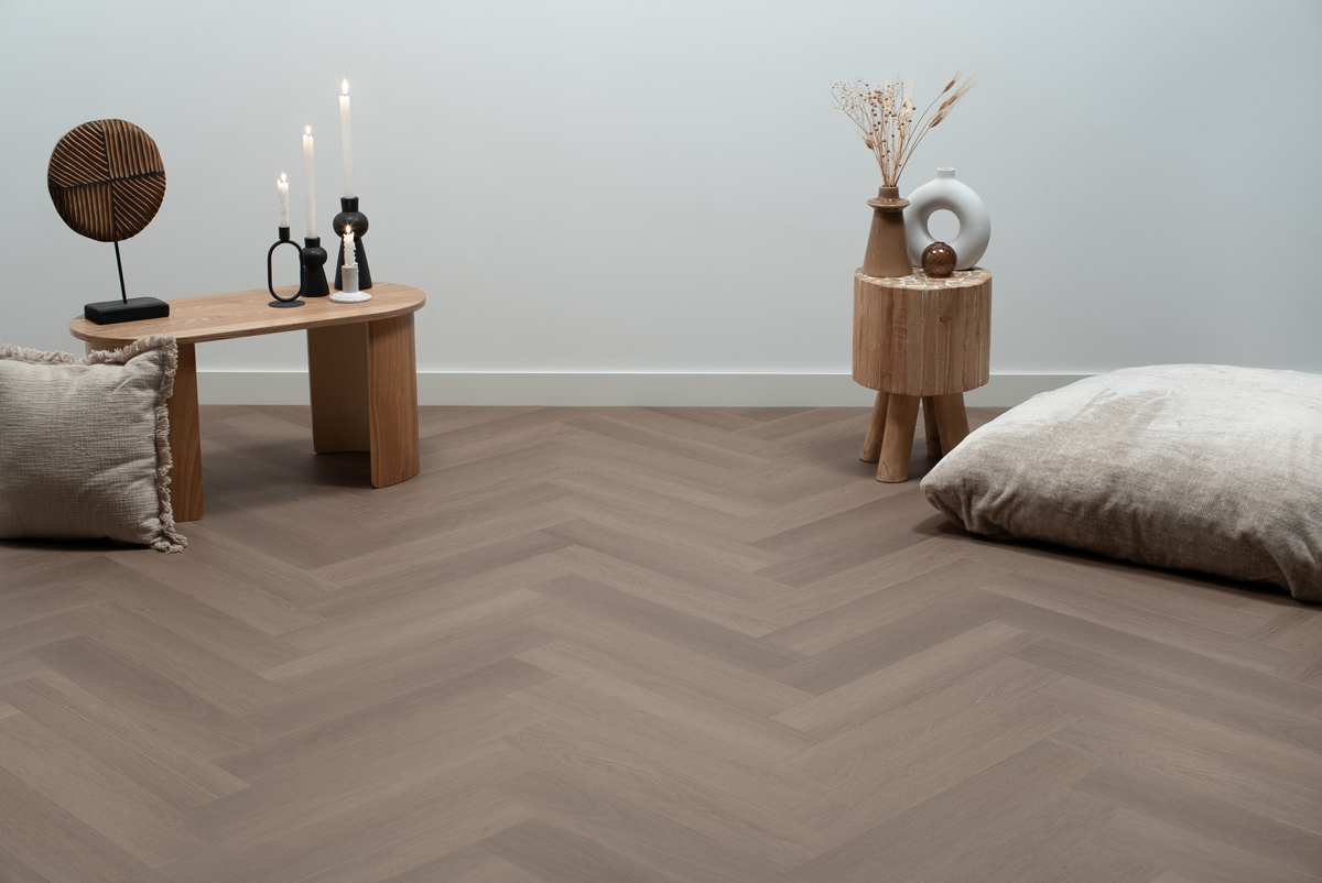 Floer Click PVC visgraat Greige eiken (megamat)
