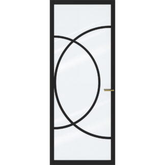 Deep black met glas