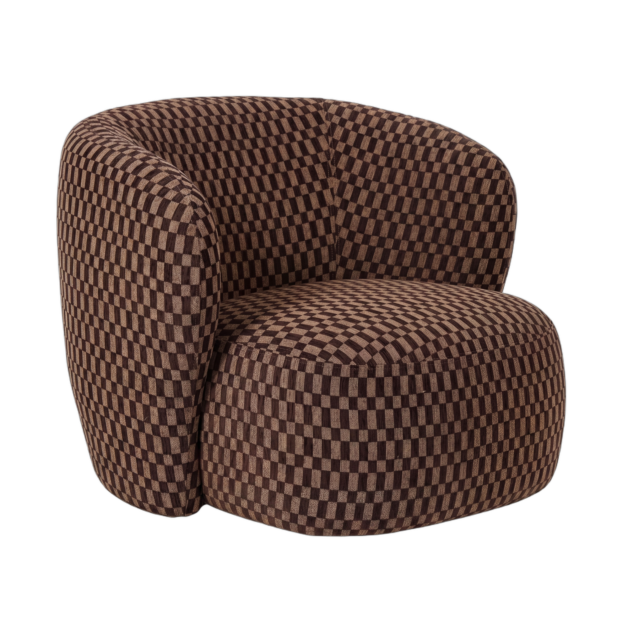 PTMD Aphrodite Dark Brown fauteuil blocked - Afbeelding 4
