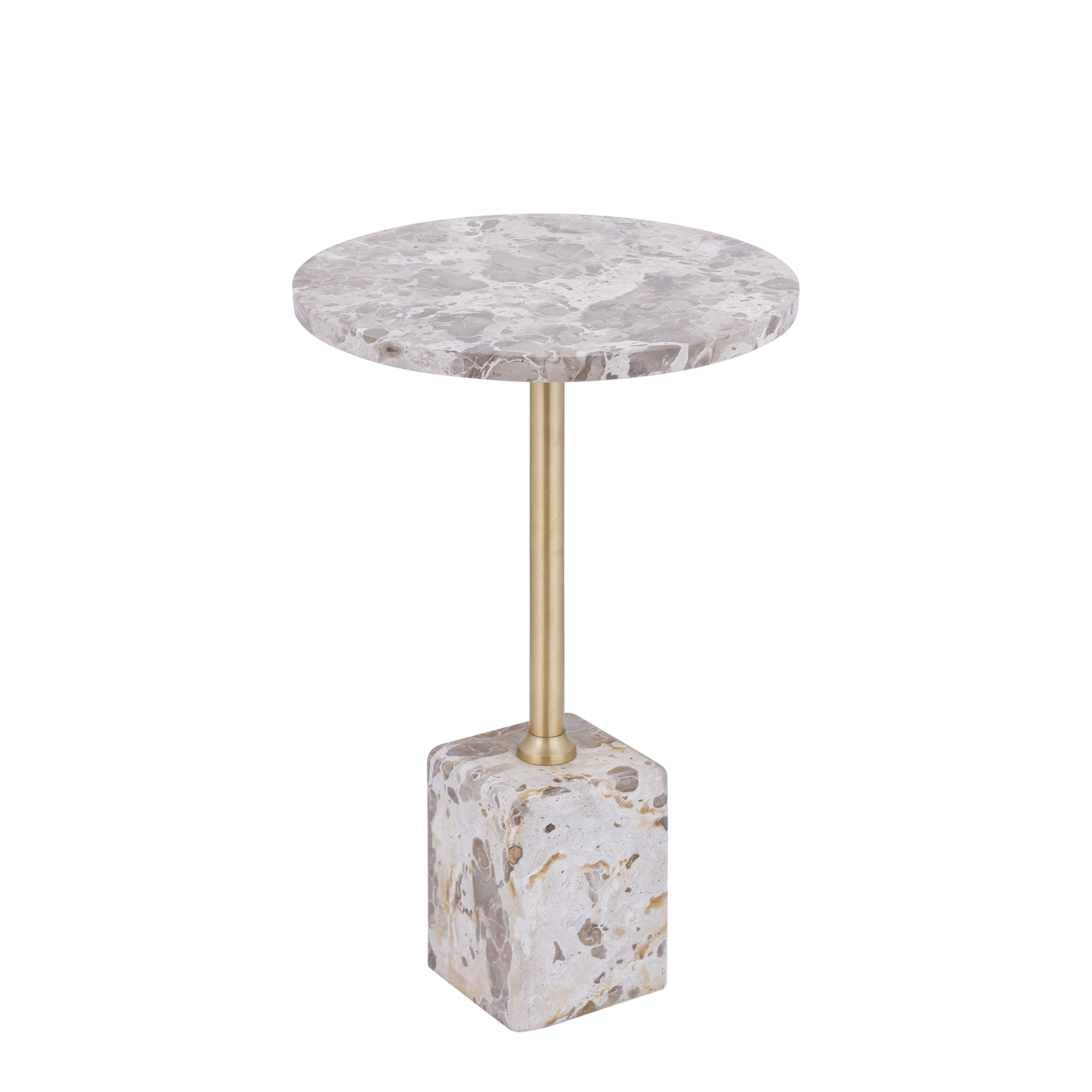 PTMD Ebe bijzettafel marmer 36×36×55 cm