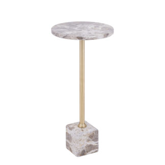 PTMD Ebe bijzettafel marmer 30x30x64 cm