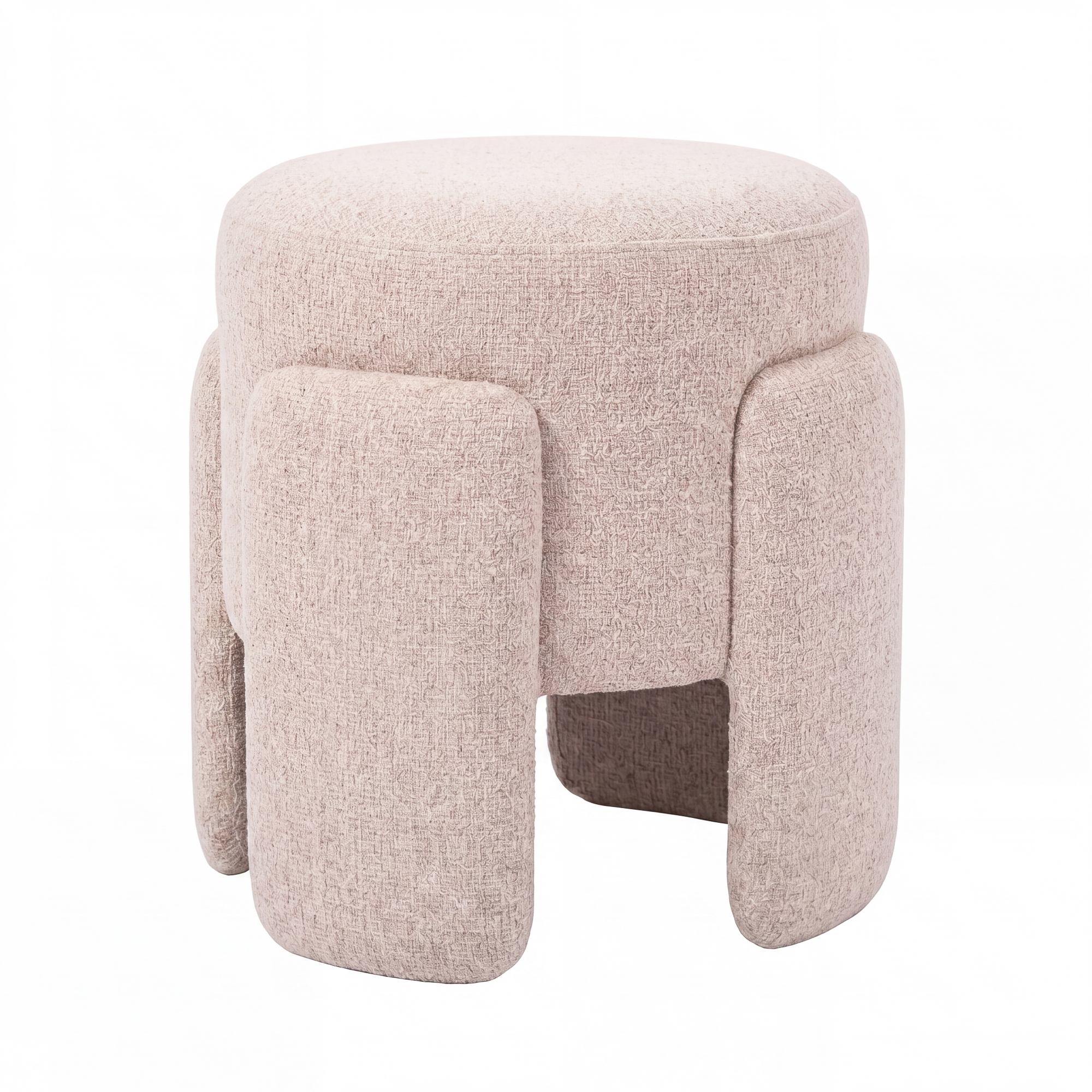 PTMD Pico Cream round poef