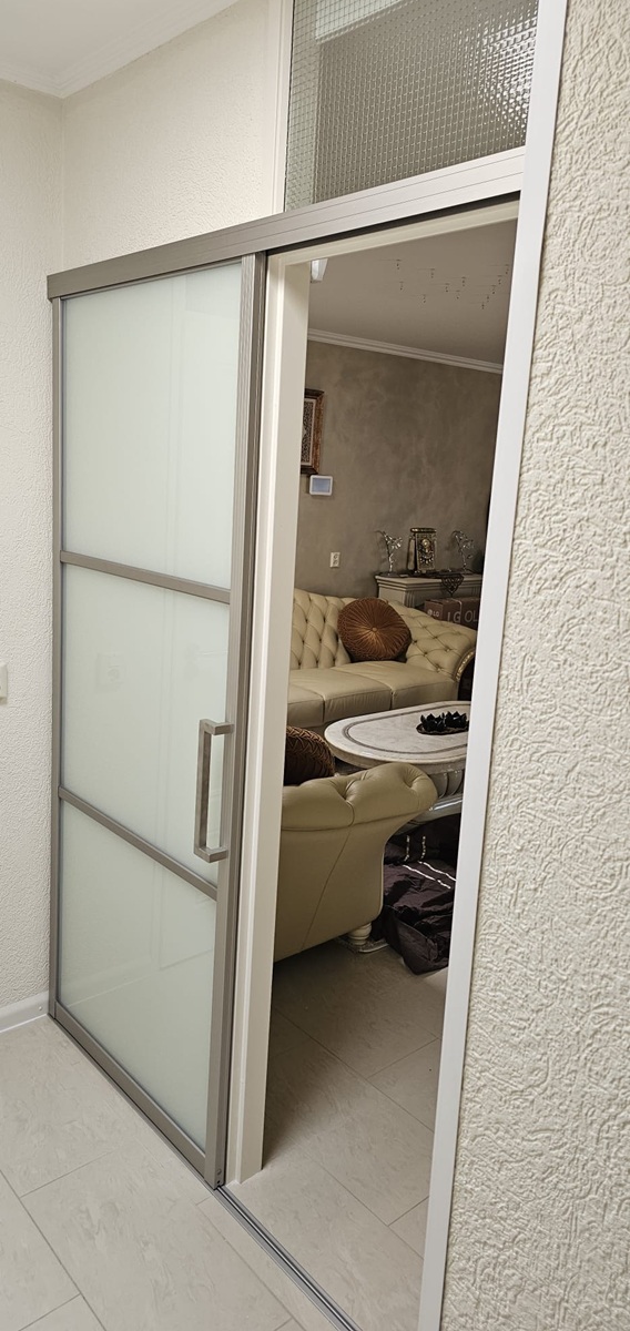 Schuifdeur strak Inox vanaf - Afbeelding 4