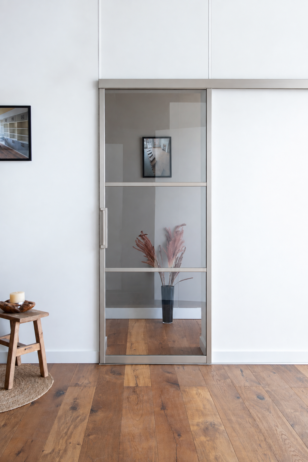 Schuifdeur strak Inox vanaf