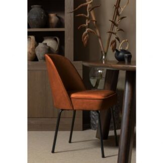 Set van 4 Vogue velvet eetkamerstoelen - showroommodellen